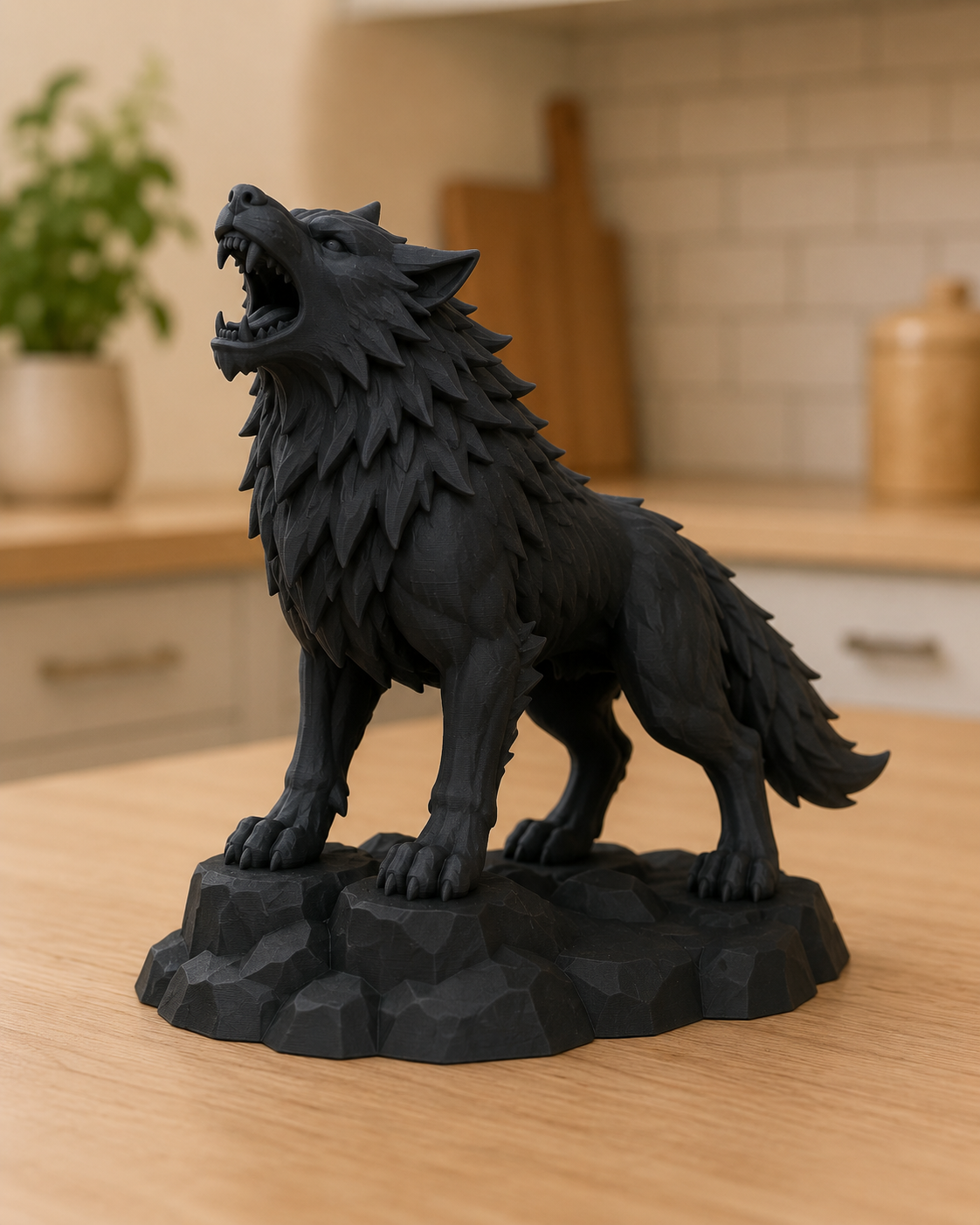 Black Wolf Companion on Scenic Base