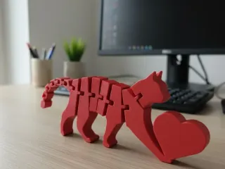 Valentinstags Flexi-Katze (zu verkaufen!)