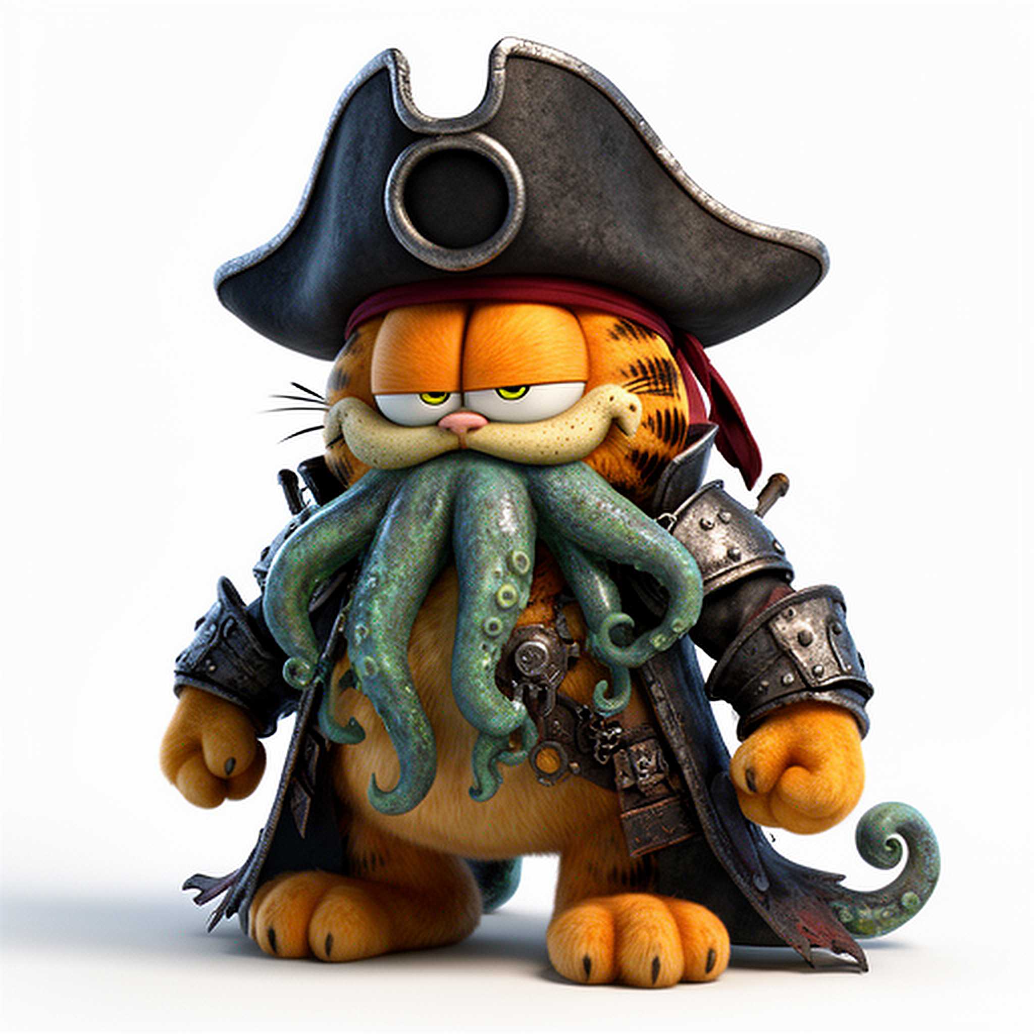 Garfield Davy Jones Ring Figure
