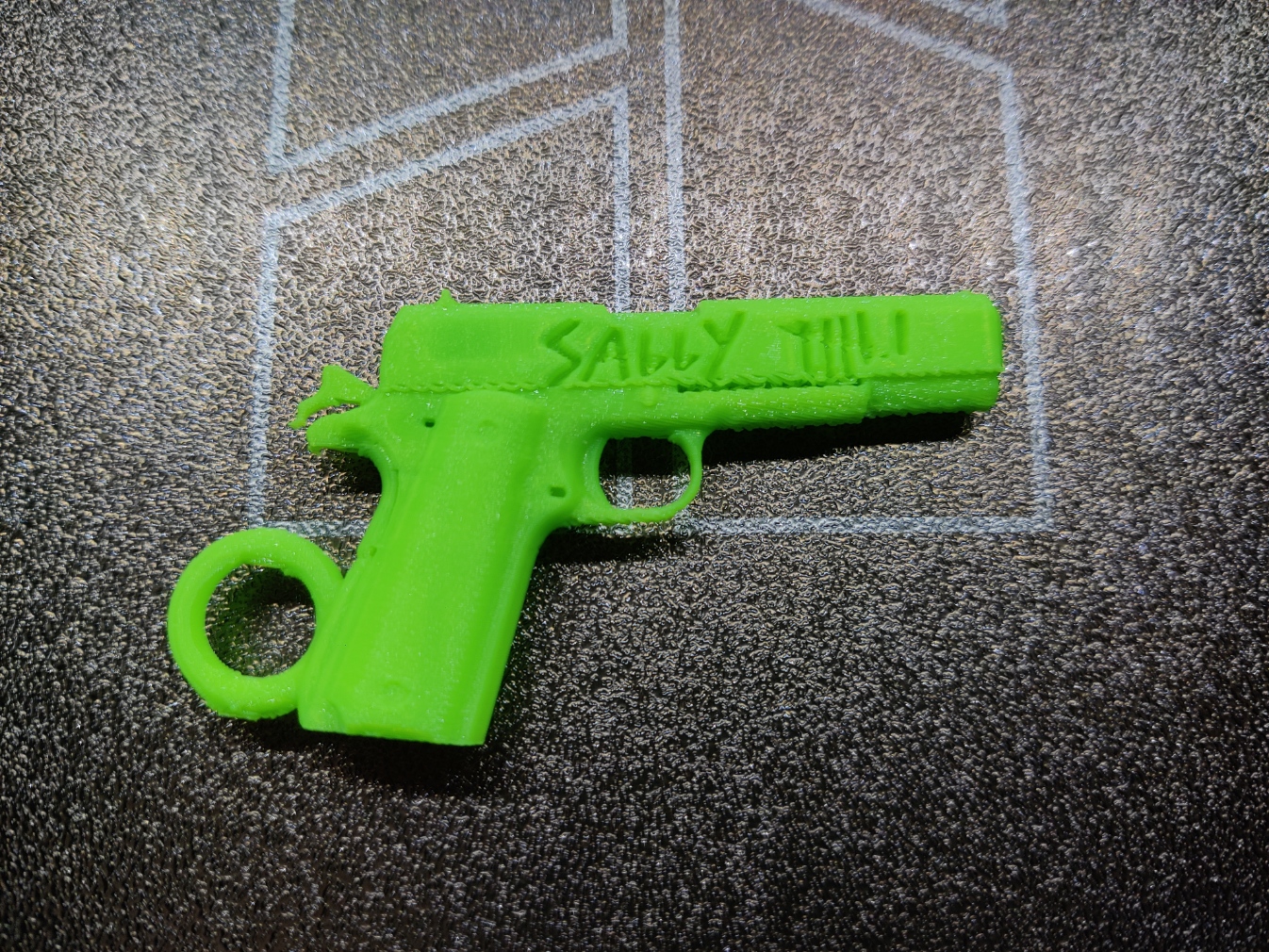 Colt M1911 Sally Call of Duty Zombie Keychain