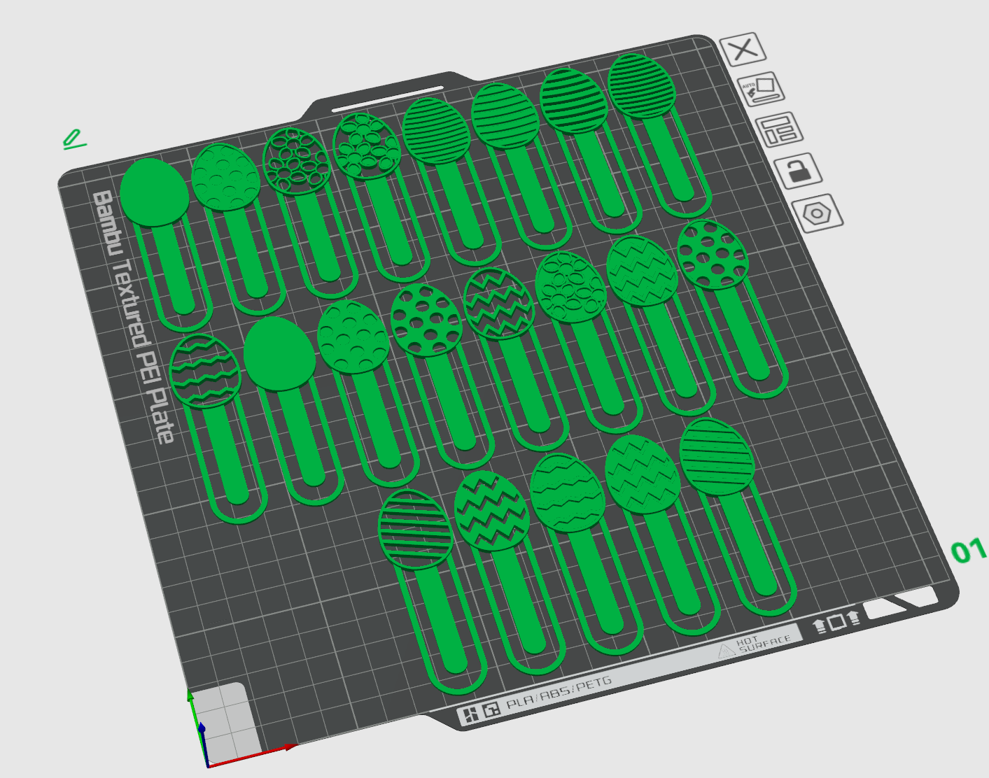 Miniatura 8 do modelo 3D Easter egg bookmarks