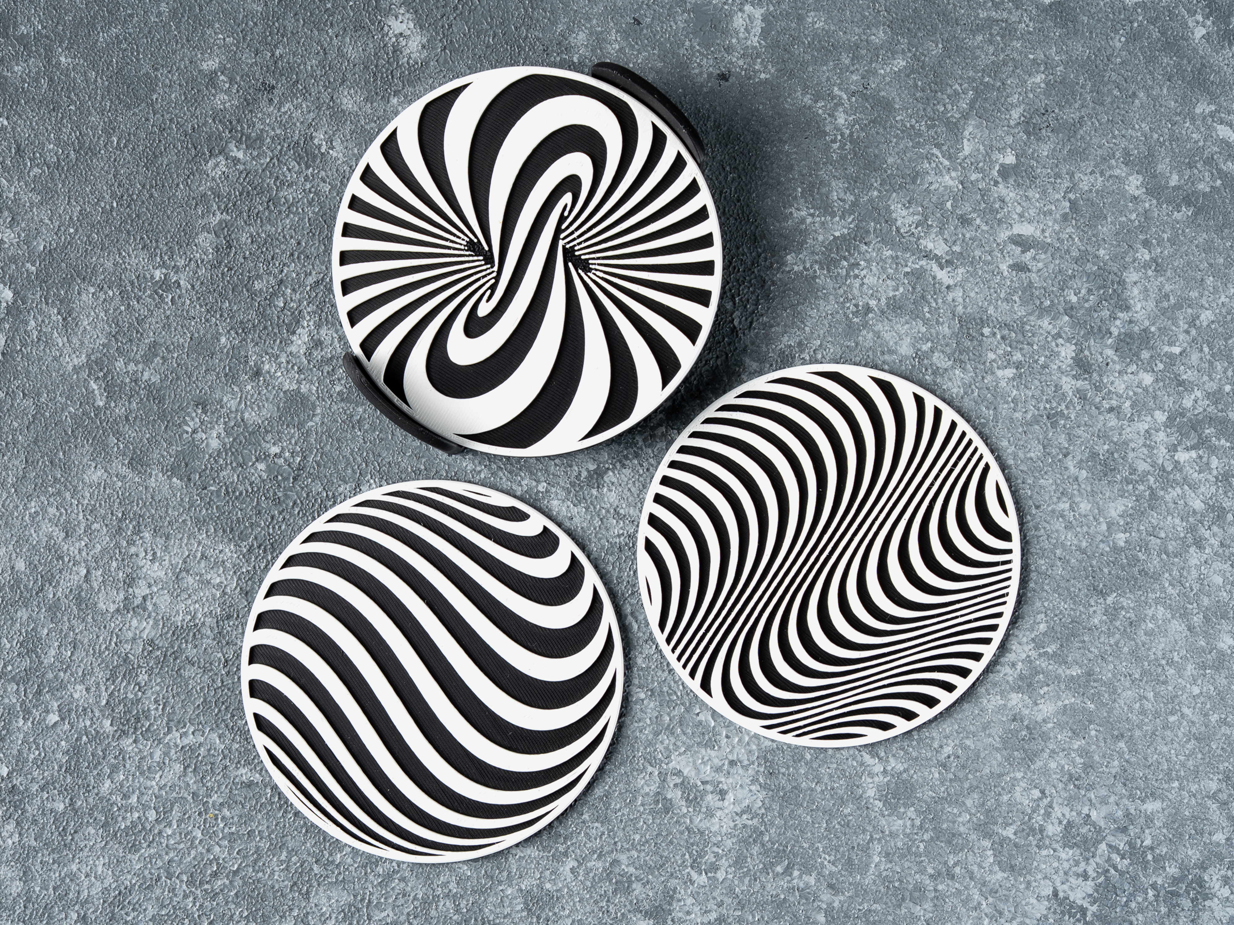 Miniatura 5 do modelo 3D Optical Illusion Coasters