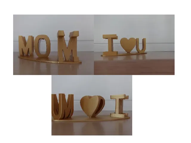 I Heart U Mom with 2 veiws