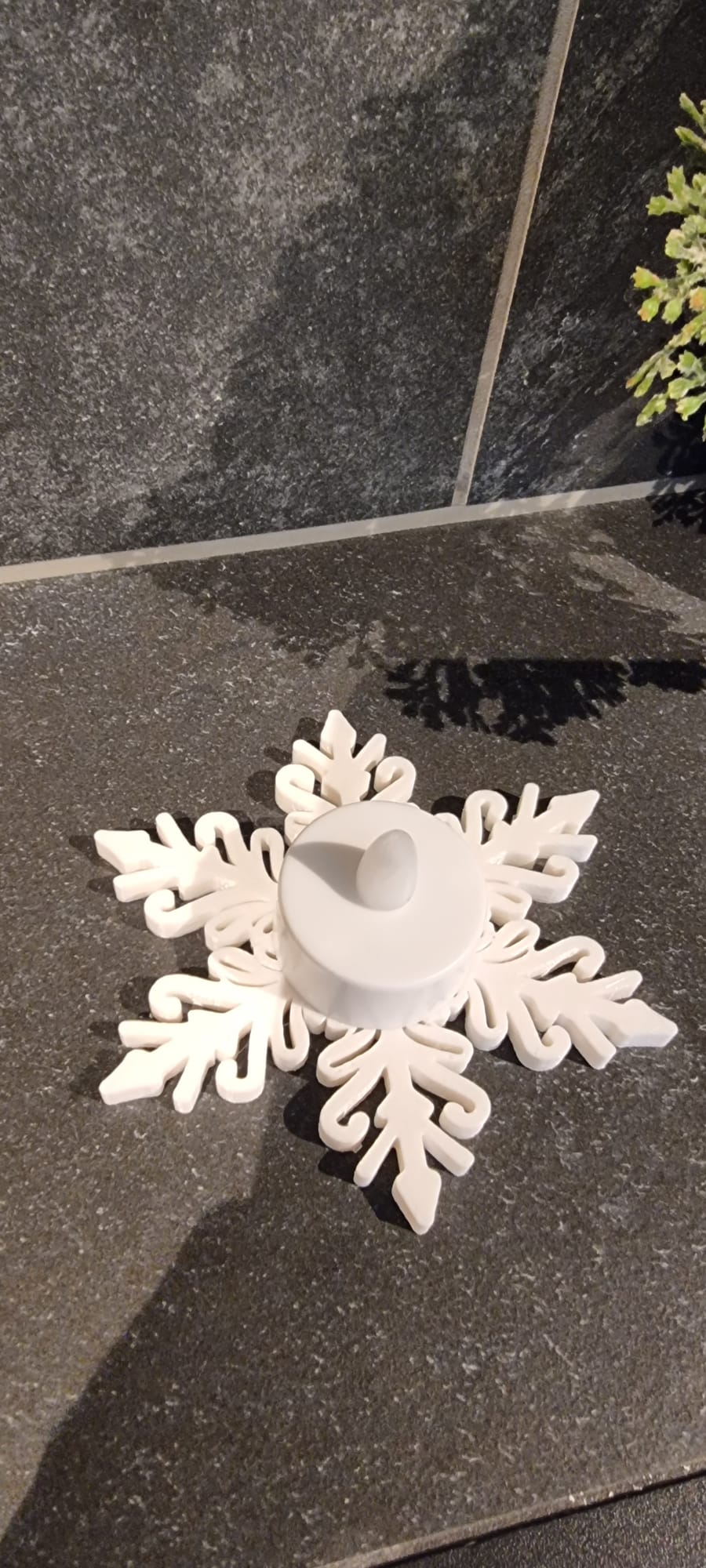Miniatura 5 do modelo 3D Snowflake Tealight decor