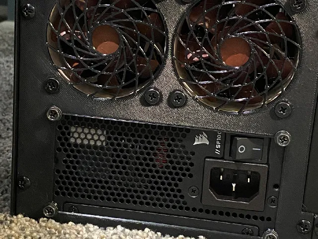 Jonsbo N6 SFX And Dual 60mm Fan Rear Mount