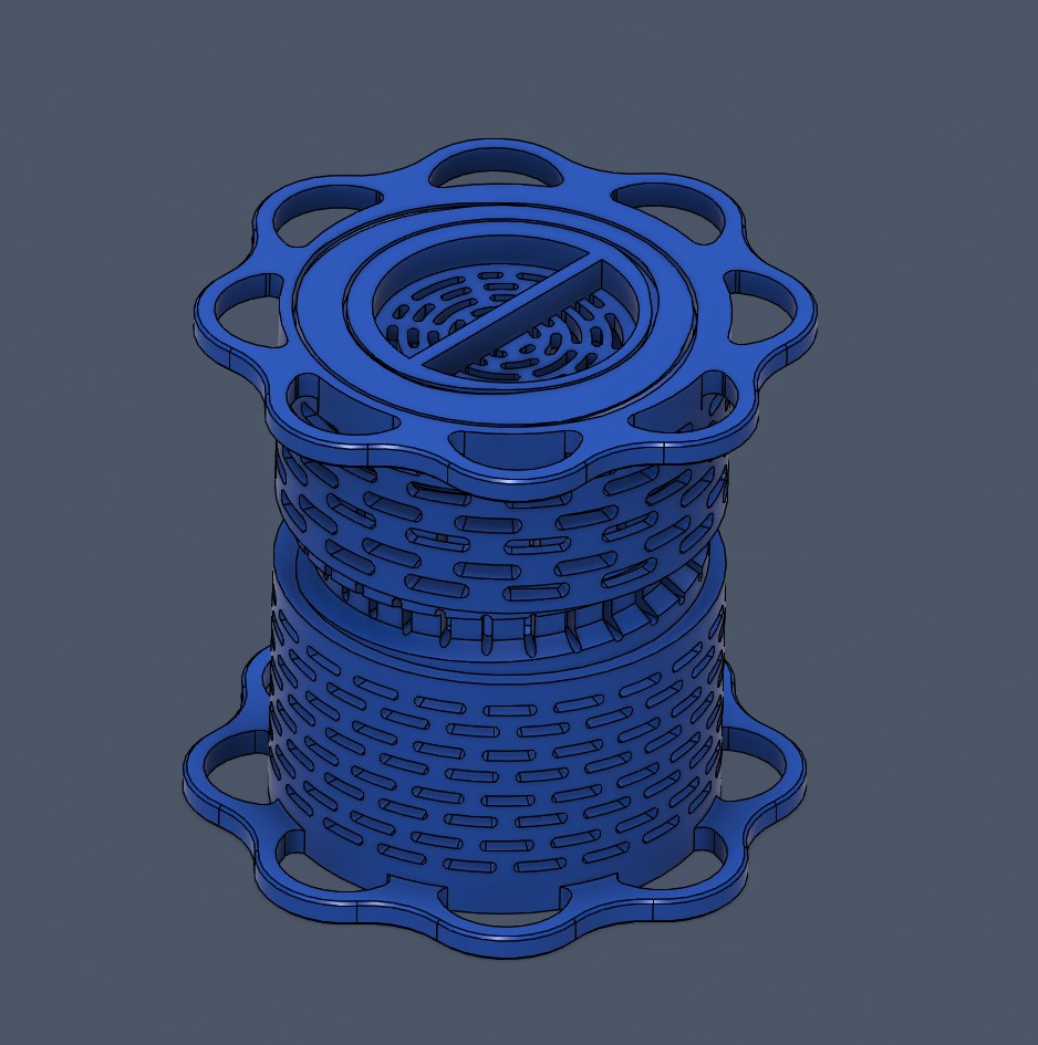 Parametric Adjustable Spool Holder for Silica Gel with Better Venting