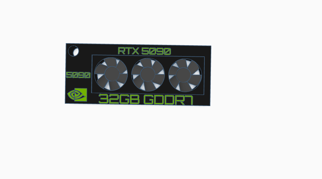 GeForce RTX 5090 Keychain