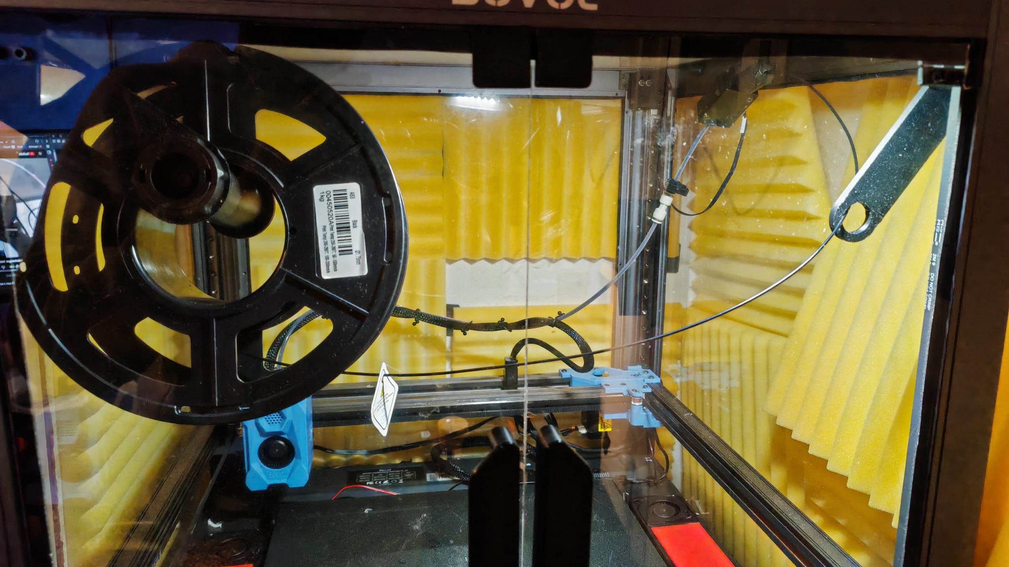 SV08 Internal Spool Holder + Filament Guide