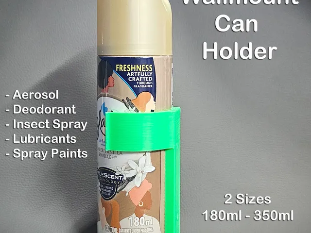 Aerosol Can wall mount Holder 2 Sizes