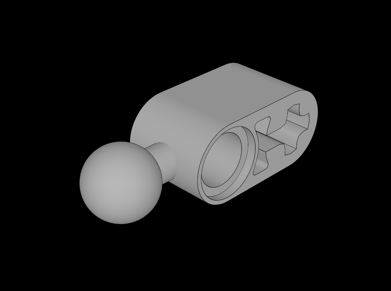 Lego Compatible (5995.dat) Technic Beam 2L with Towball