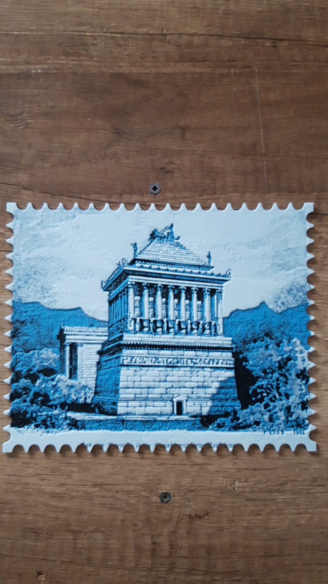 Stamp Hueforge Mausoleum at Halicarnassus