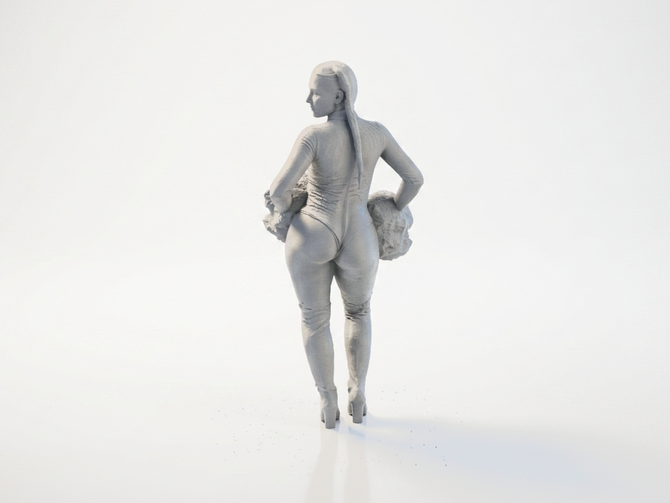 Cheerleader Figurine Female Figure 3D Printable