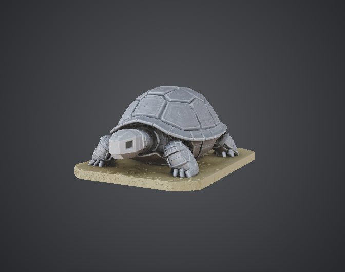 Steampunk Mechanical Turtle – Armoured Gear Tortoise