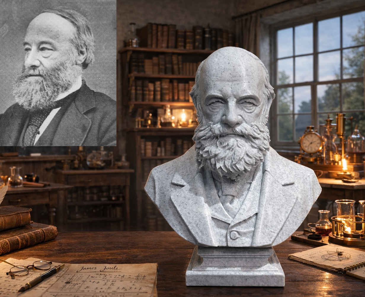 James Prescott Joule - Bust