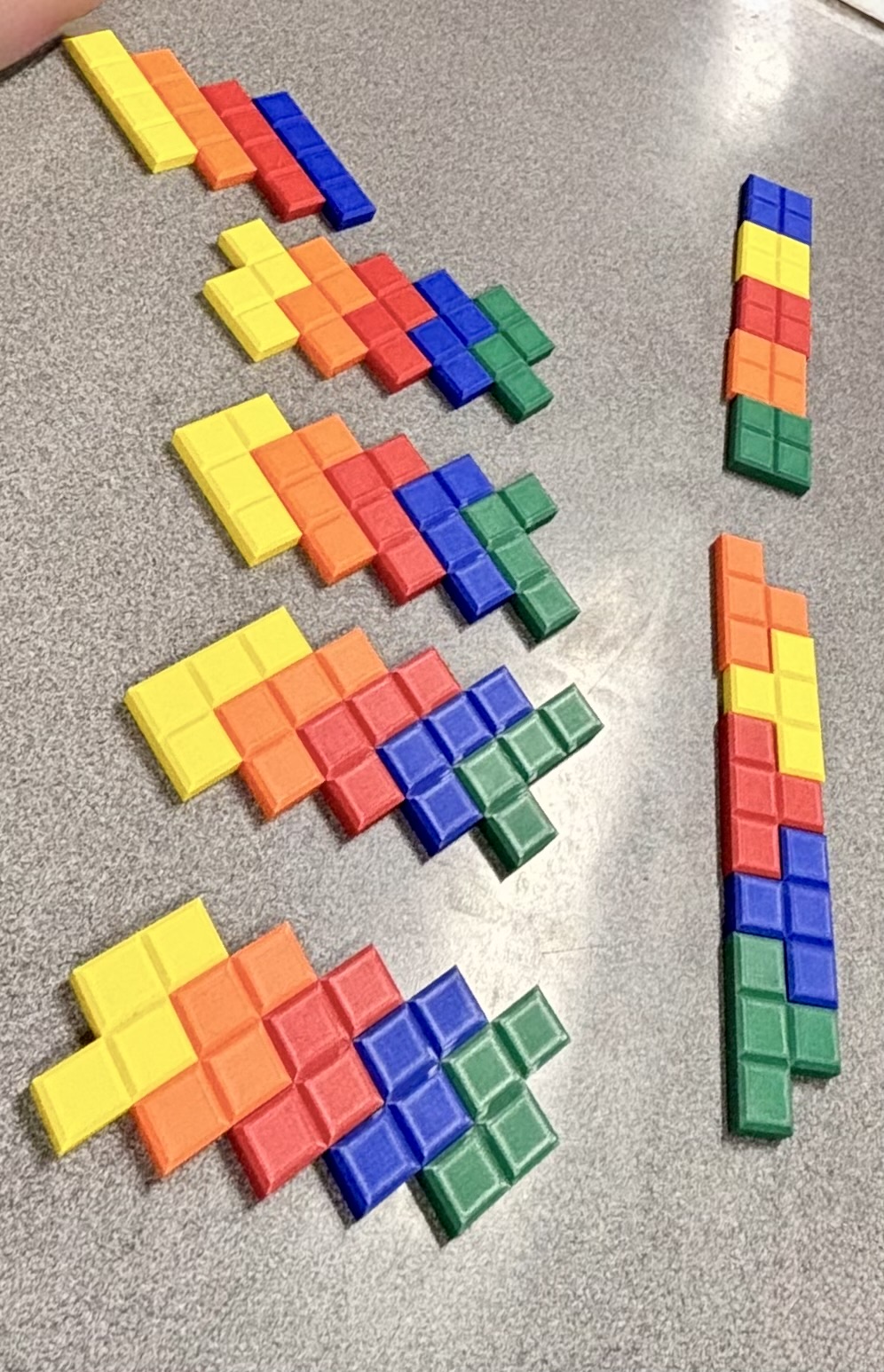 Tetris pieces