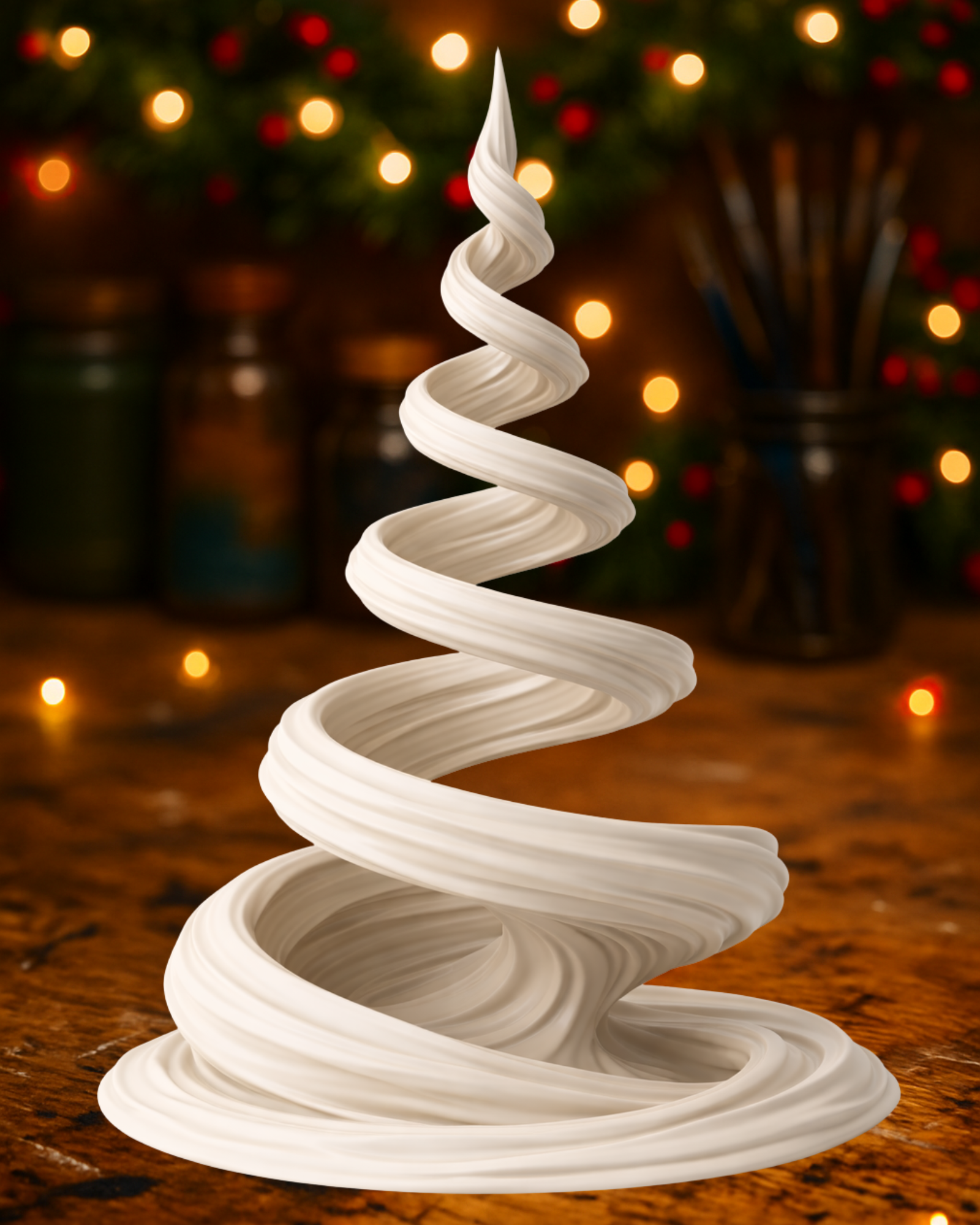 Wave Christmas Tree Sculpture