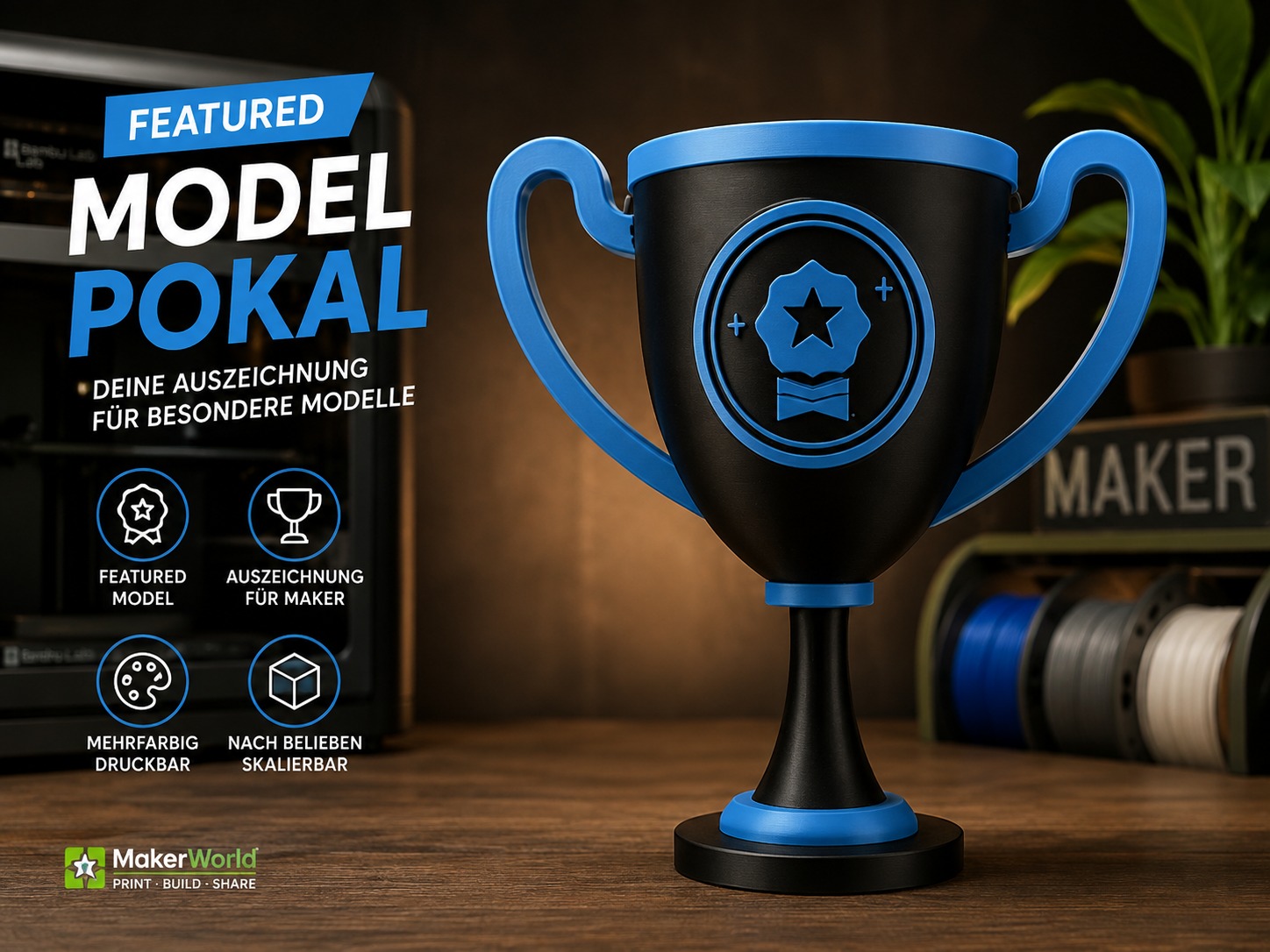 Featured Model Pokal – Trophäe für besondere Modelle