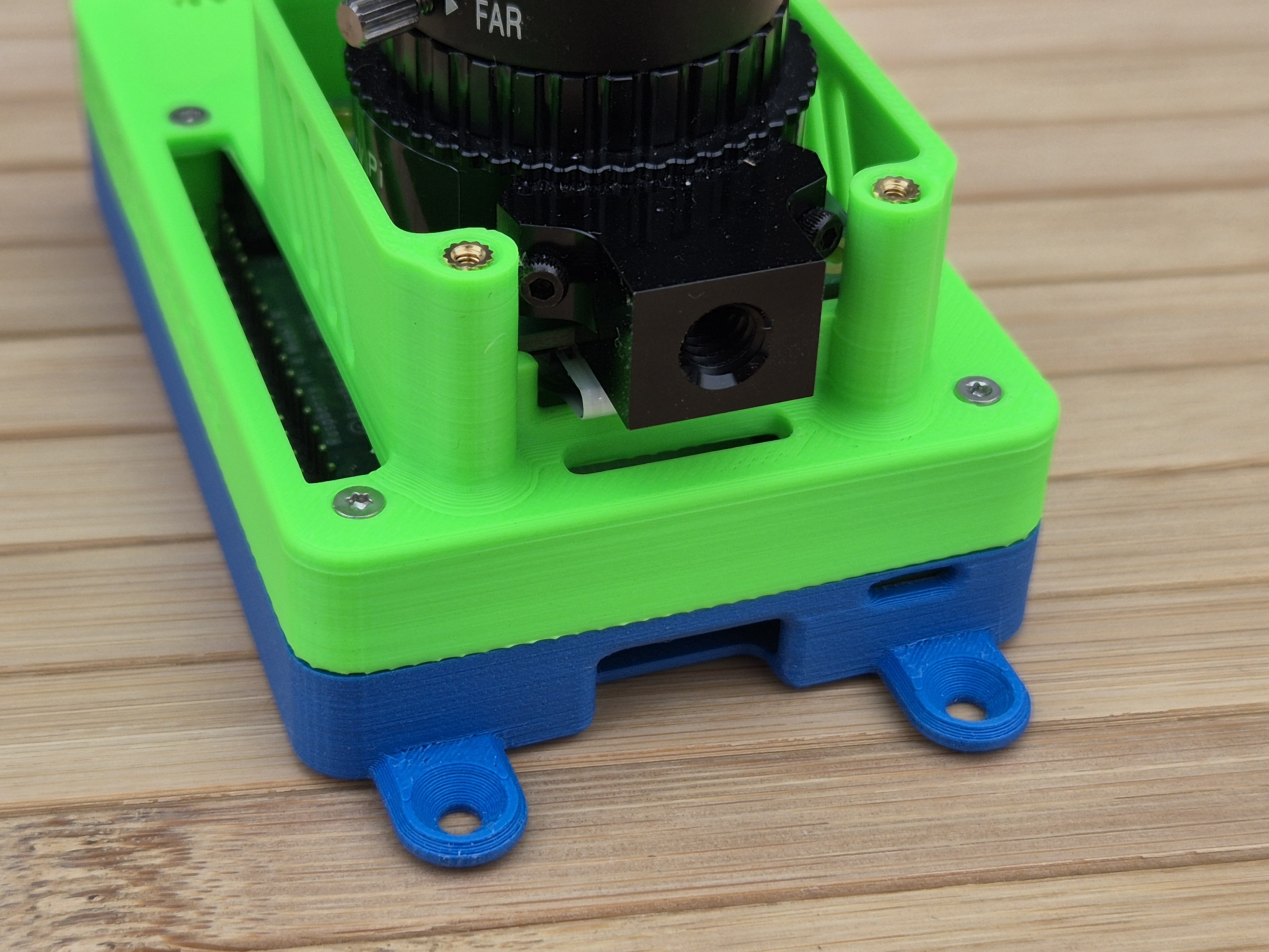 Raspberry Pi4 & Angled mount for Raspberry Pi GS or HD camera — miniatura 4