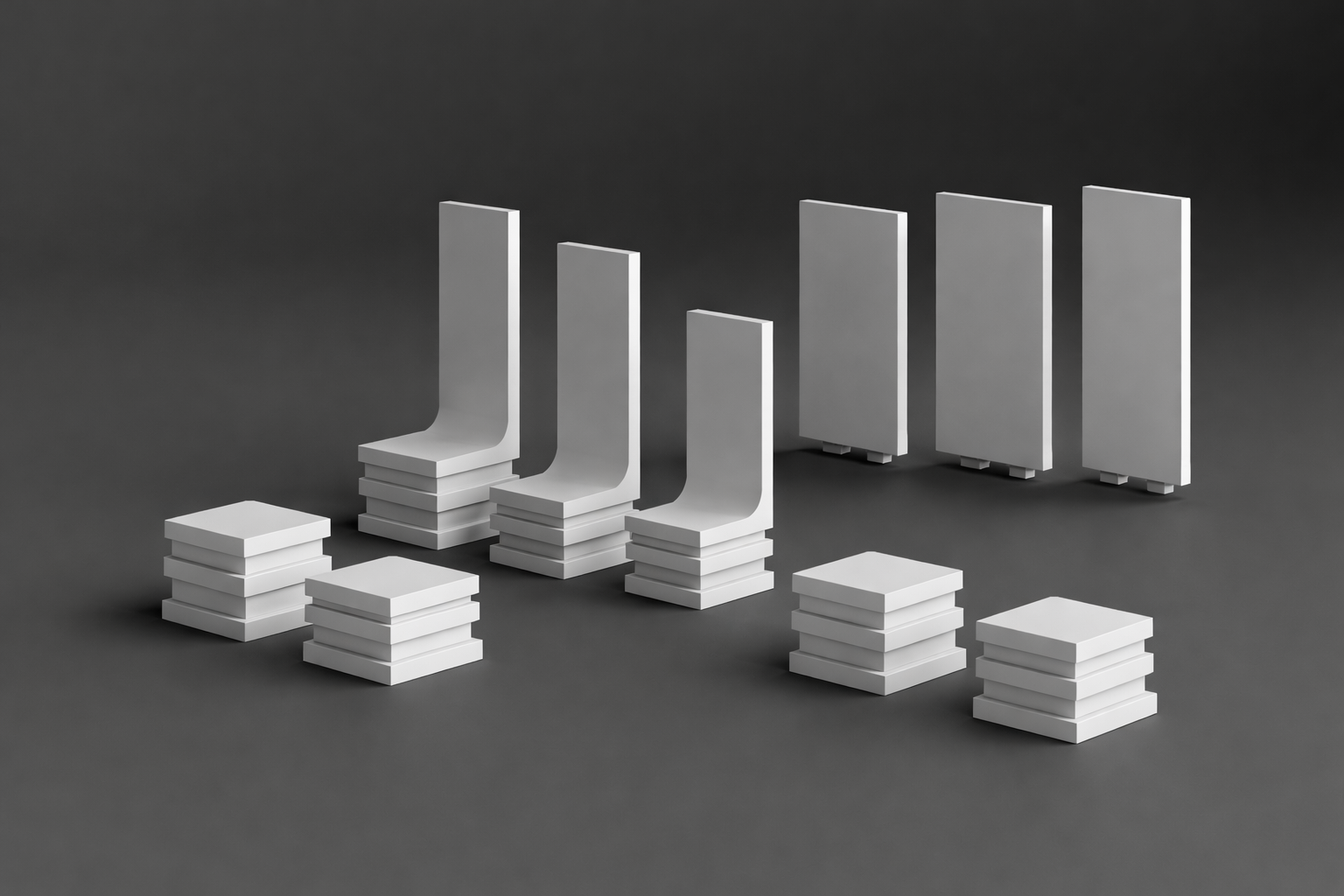 Modular Miniature Display Plinth with Removable Backdrop – 3D Printable
