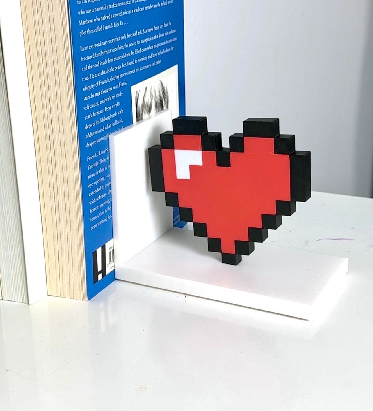 Pixel heart bookend — miniatura 3
