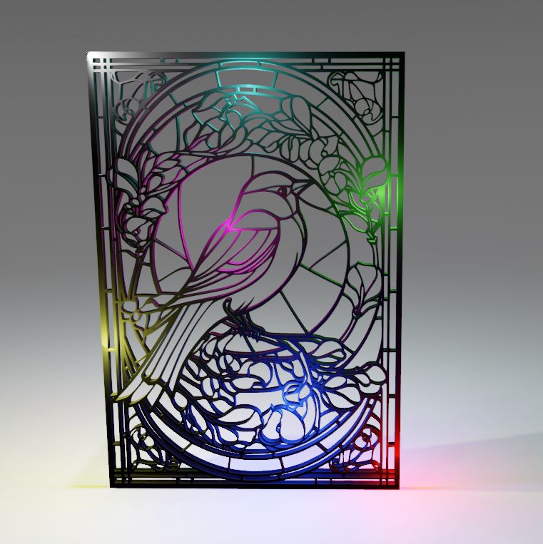 Sparrow in a frame