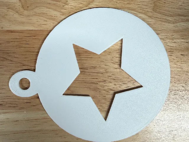 Star Latte Stencil