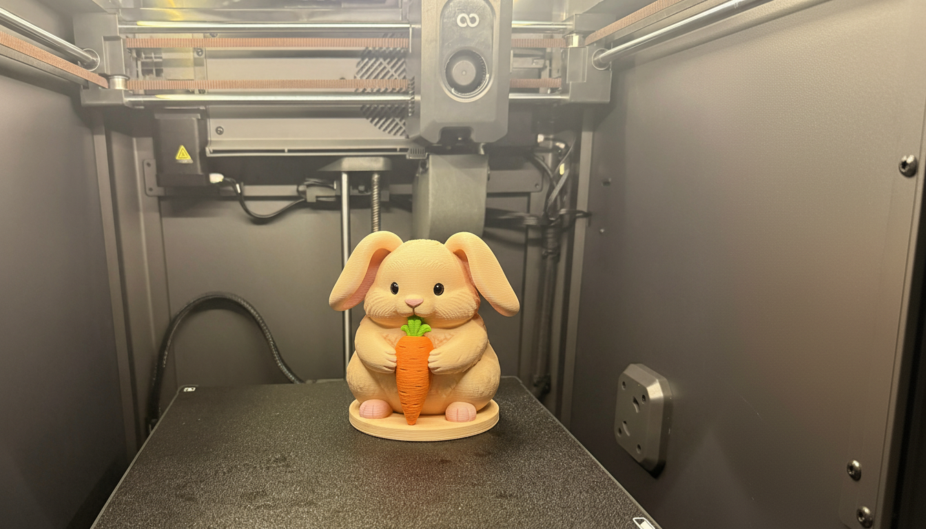 Cute Bunny with Carrot - Sweet Garden Treat