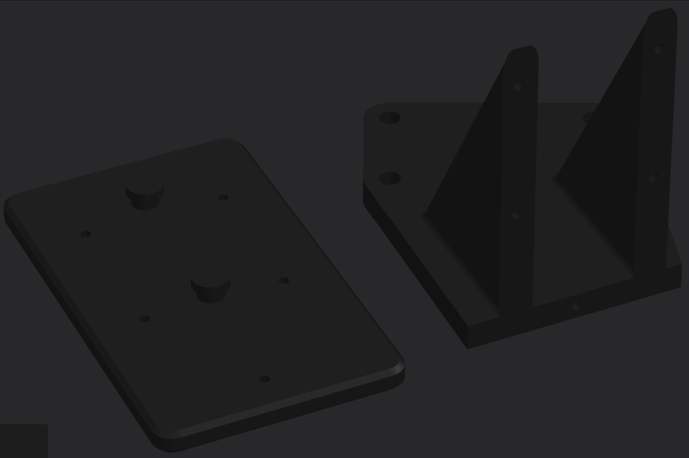 Creality Nebula Pad Landscape Mount Holder V2 split
