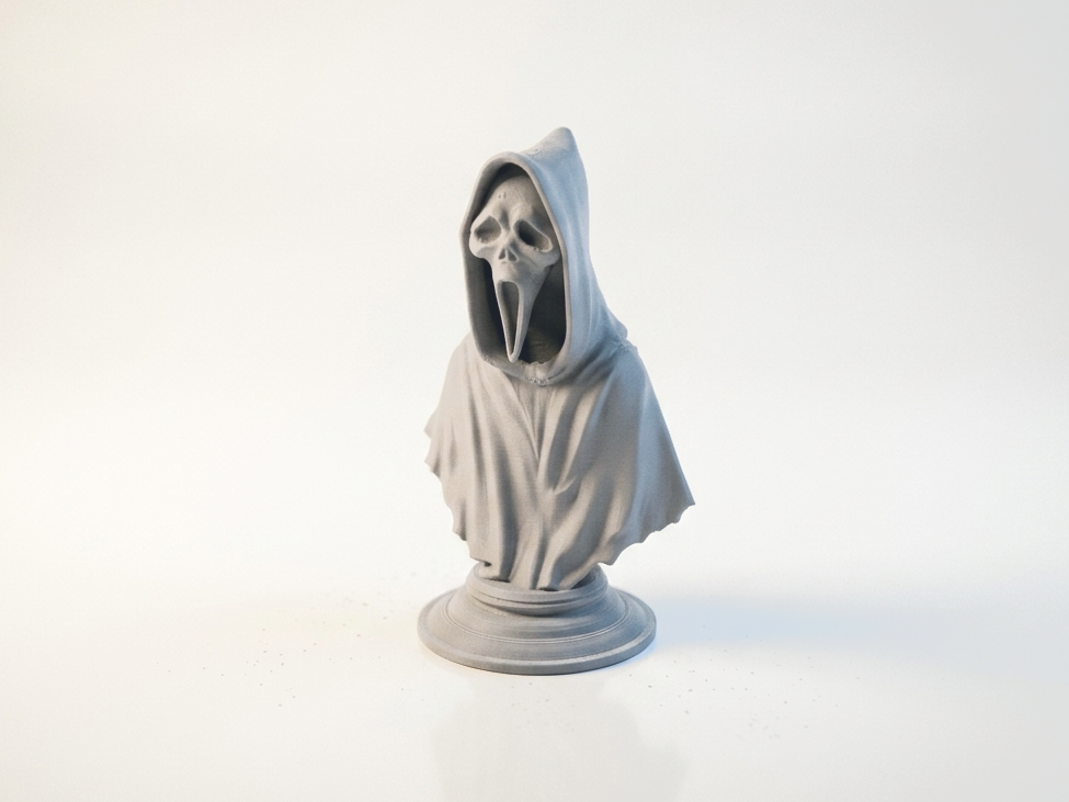 Ghostface Skull Horror Sculpture 3D Printable