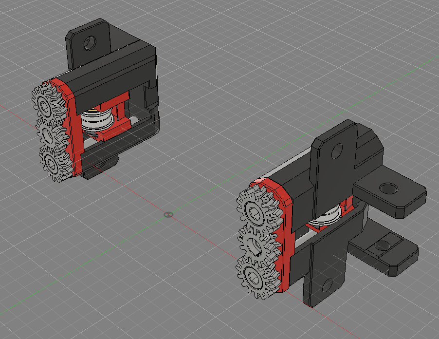 BFI Double helical Gear Mod (Beefy Front Idler) - 4020 Profile Remix