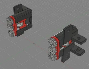 BFI Double helical Gear Mod (Beefy Front Idler) - 4020 Profile Remix