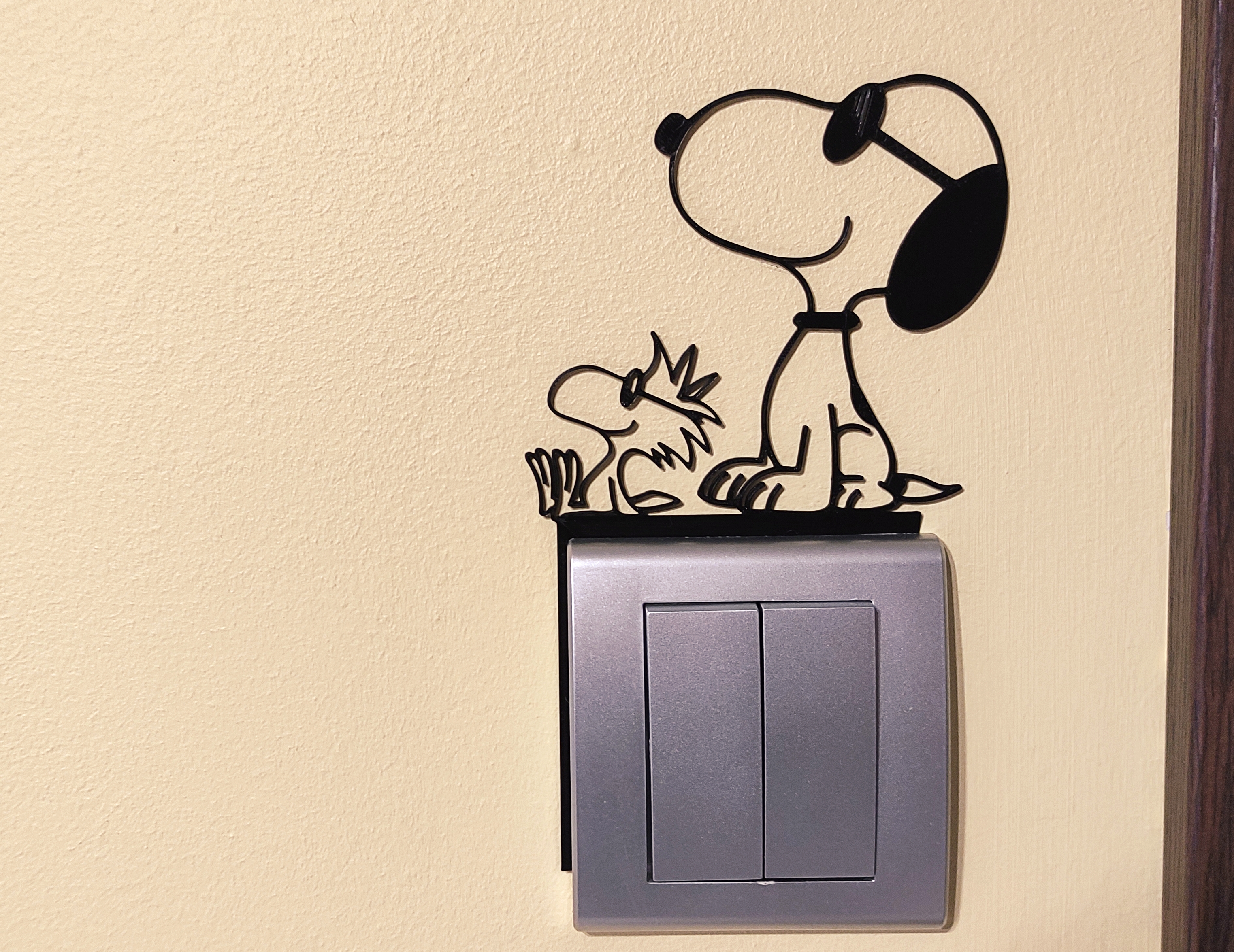 Snoopy Light Switch / Outlet Decoration – 3D Printable Model 19