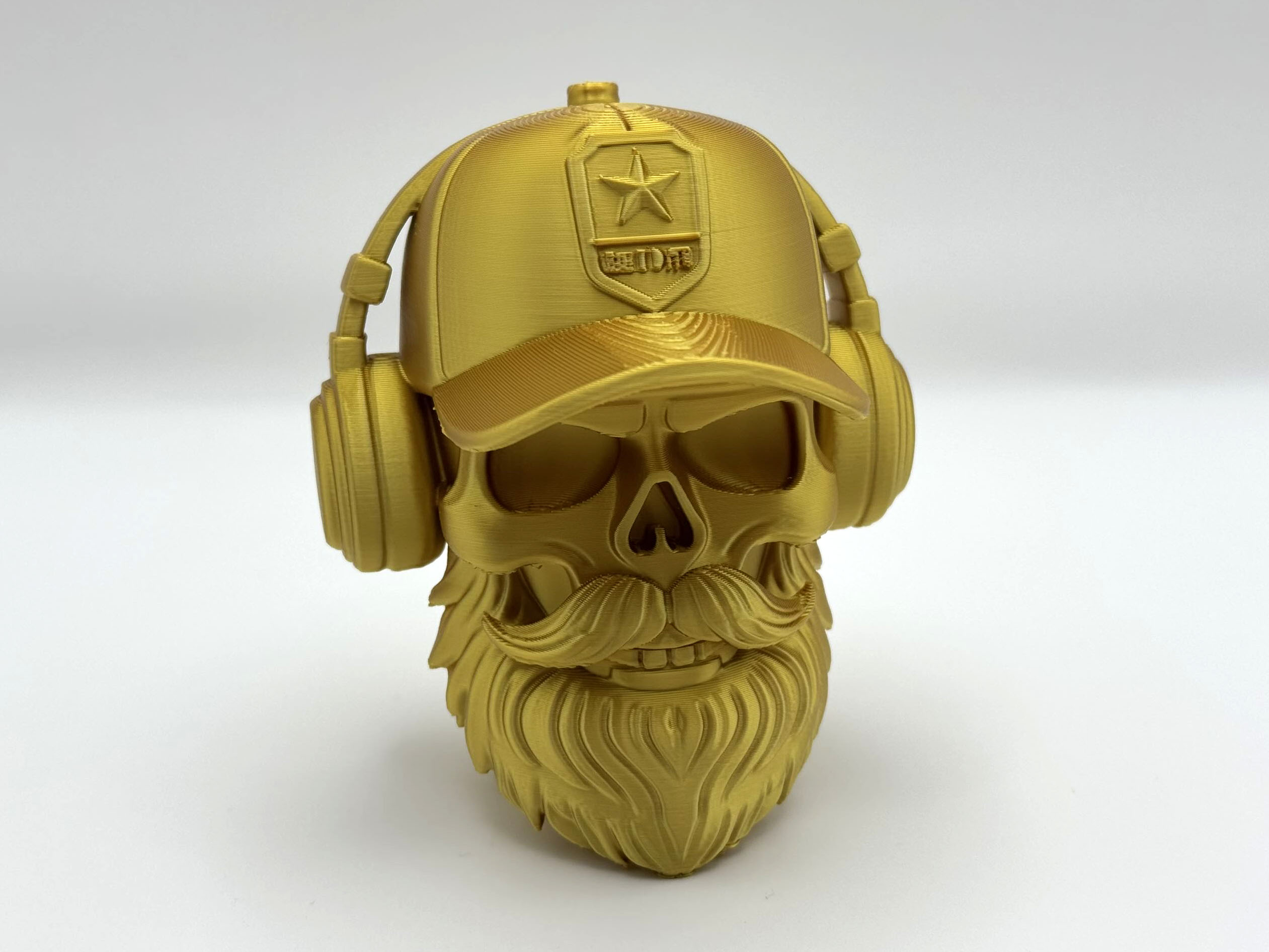 Bearded Skull Sculpture