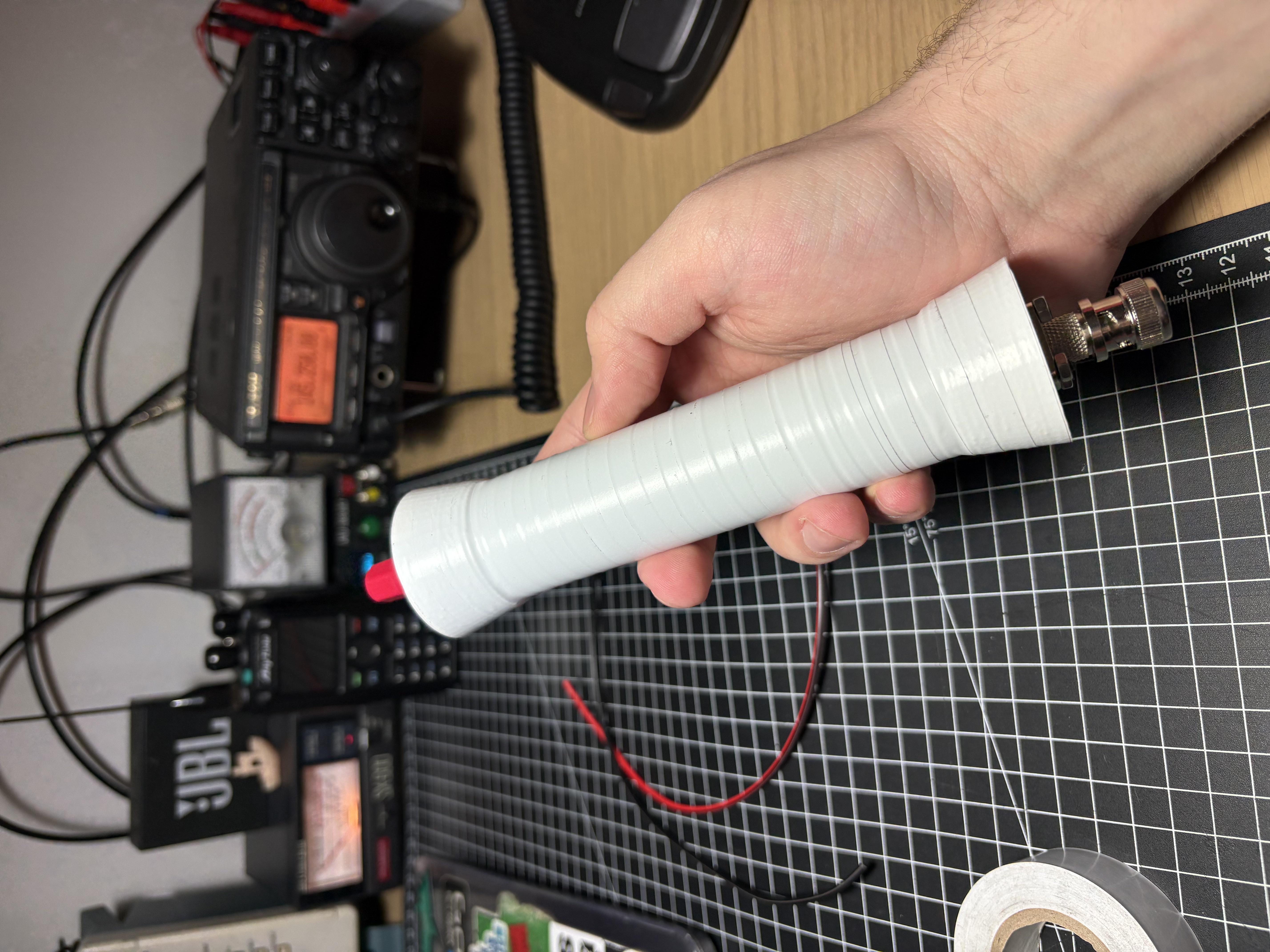 Ferrite rod 4:1 BalUn inside a tube