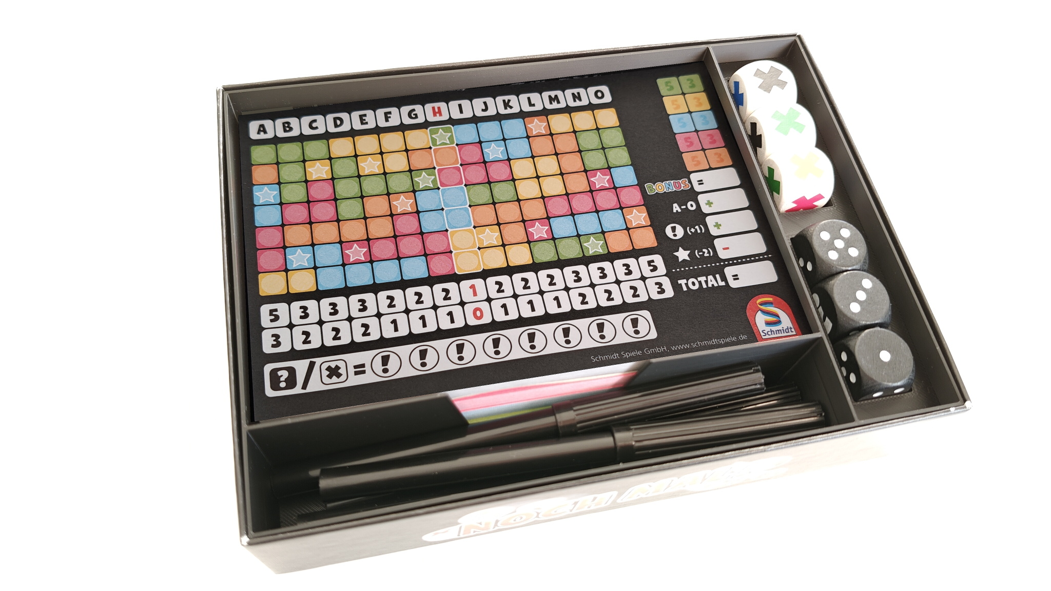 "Noch mal" / "Nochmal" board game organizer