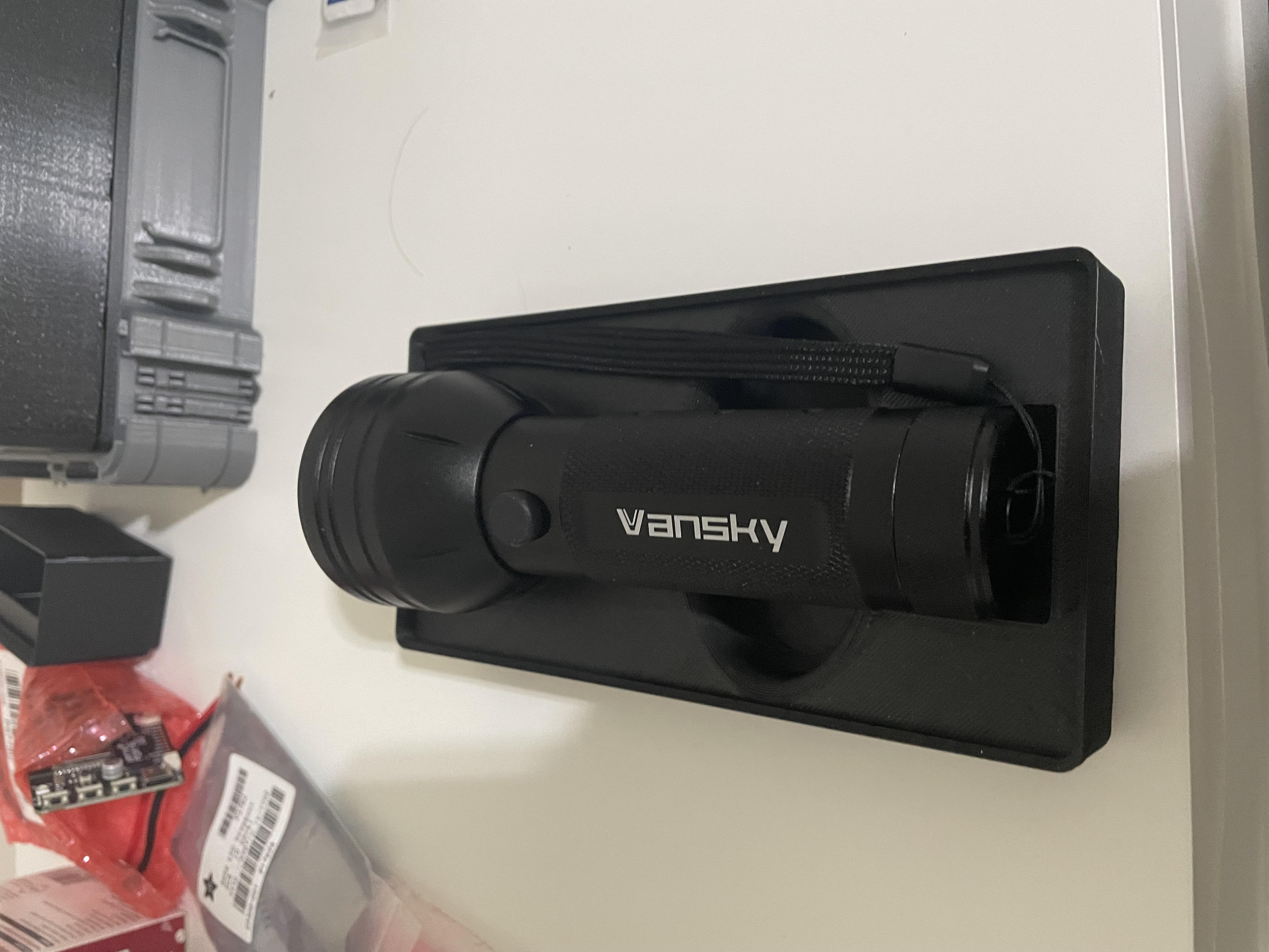 Gridfinity cutout for Vansky UV Flashlight 3D model