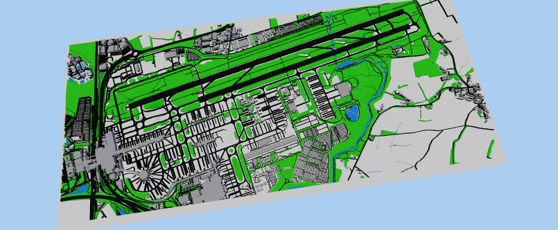 London Gatwick airport model