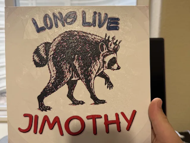 Long Live Jimothy! 3d wall art