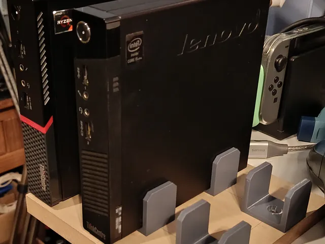 Tiny Mini Micro vertical PC mount. M93p, M715q, etc.