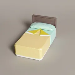 CAMA CON CABECERO PARA DIORAMAS