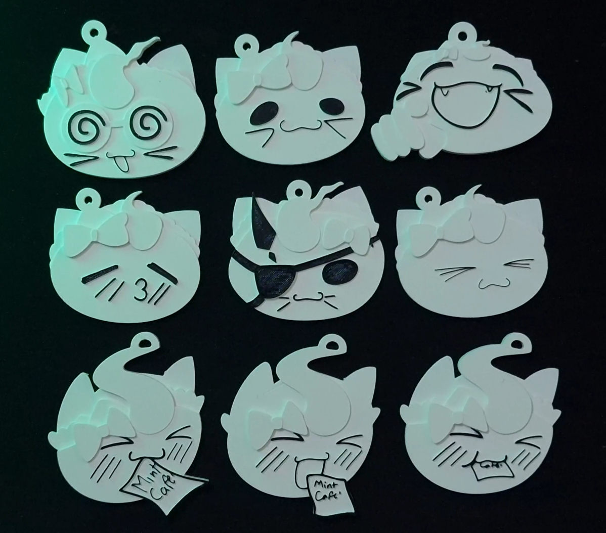 Maid Mint Wisps Keychain Set