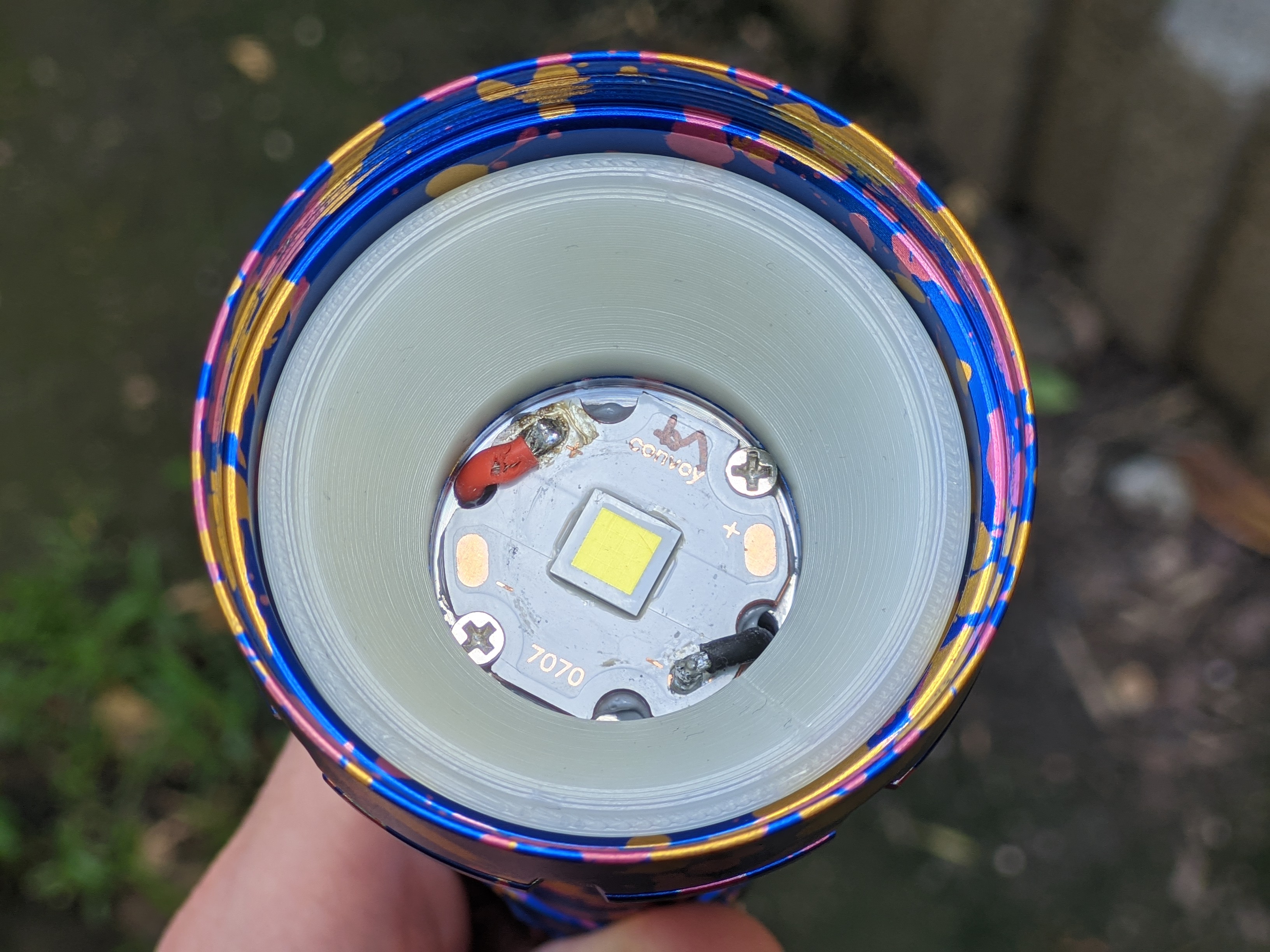 Convoy M21K GITD under-lens insert gasket ring