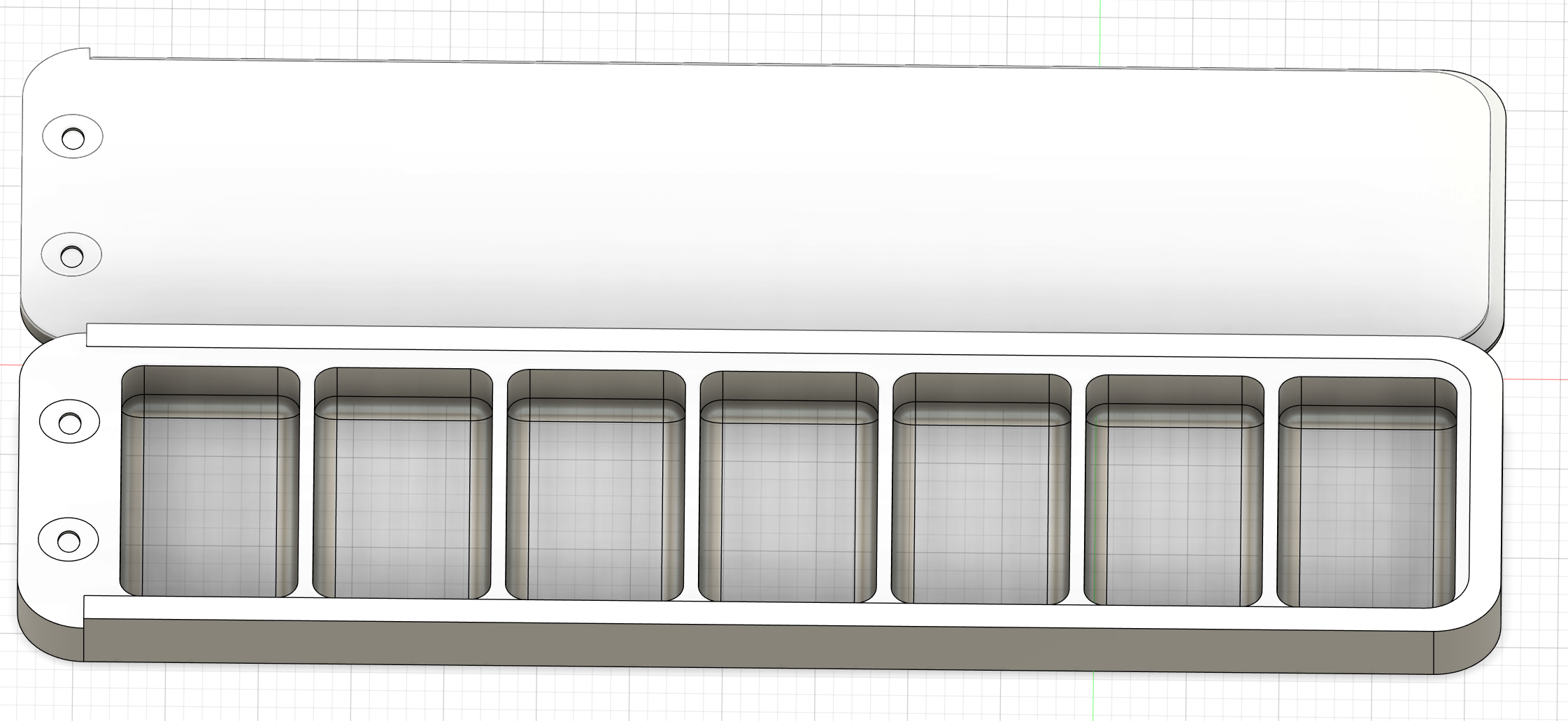 Larger pillbox with 2x6 magnets