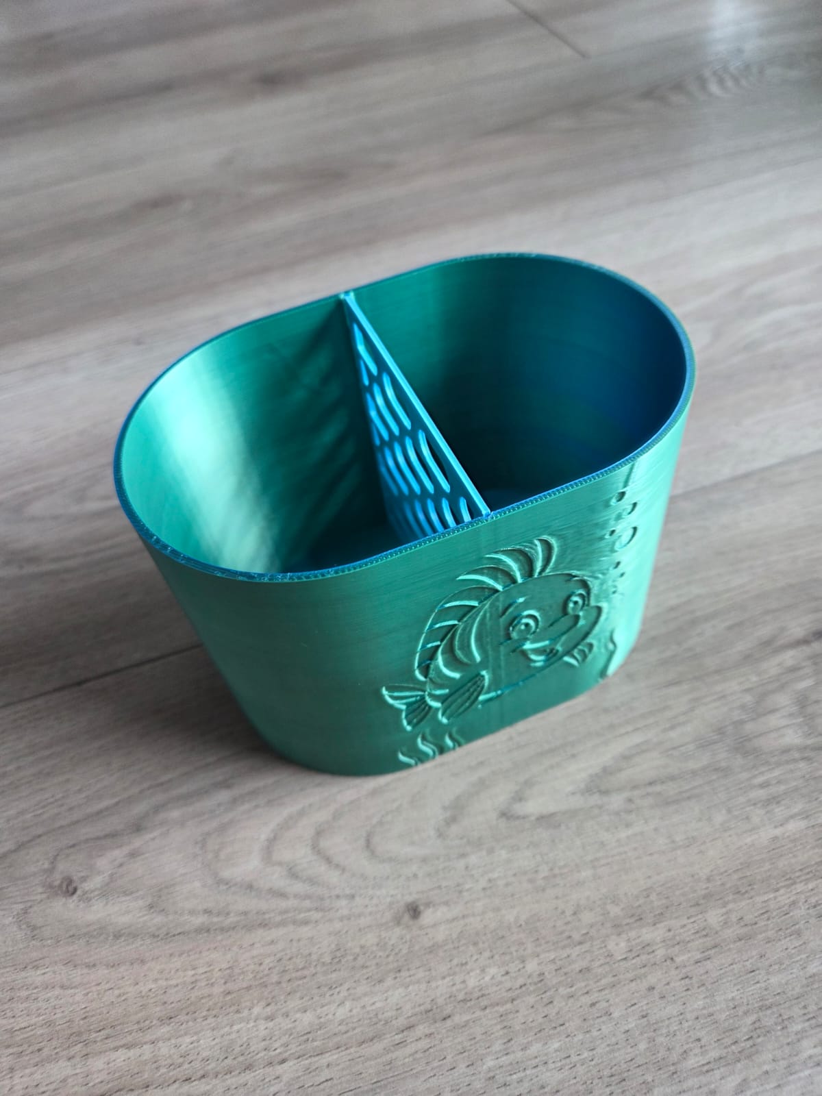Mermaid and Flounder pencil holder