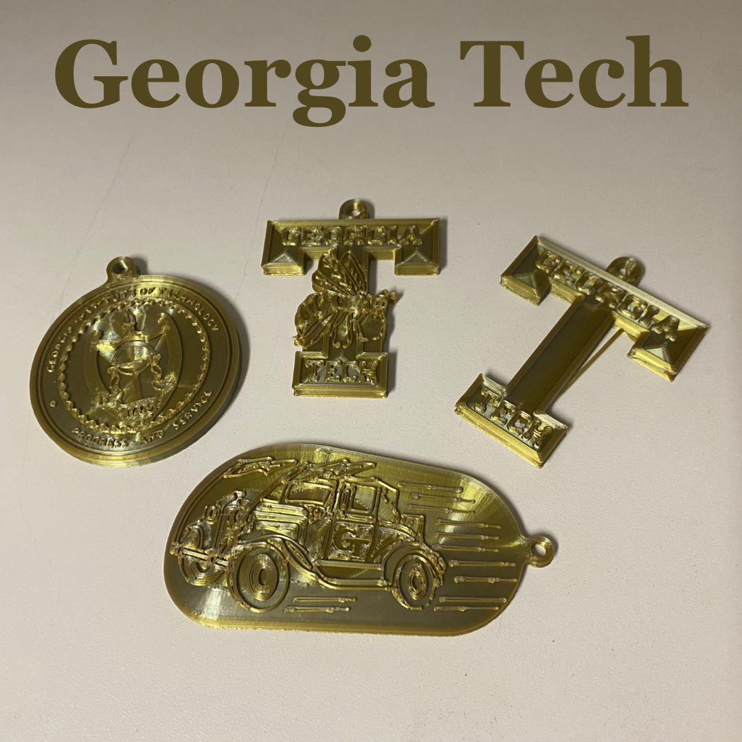Georgia Tech Keychains and Coaster
