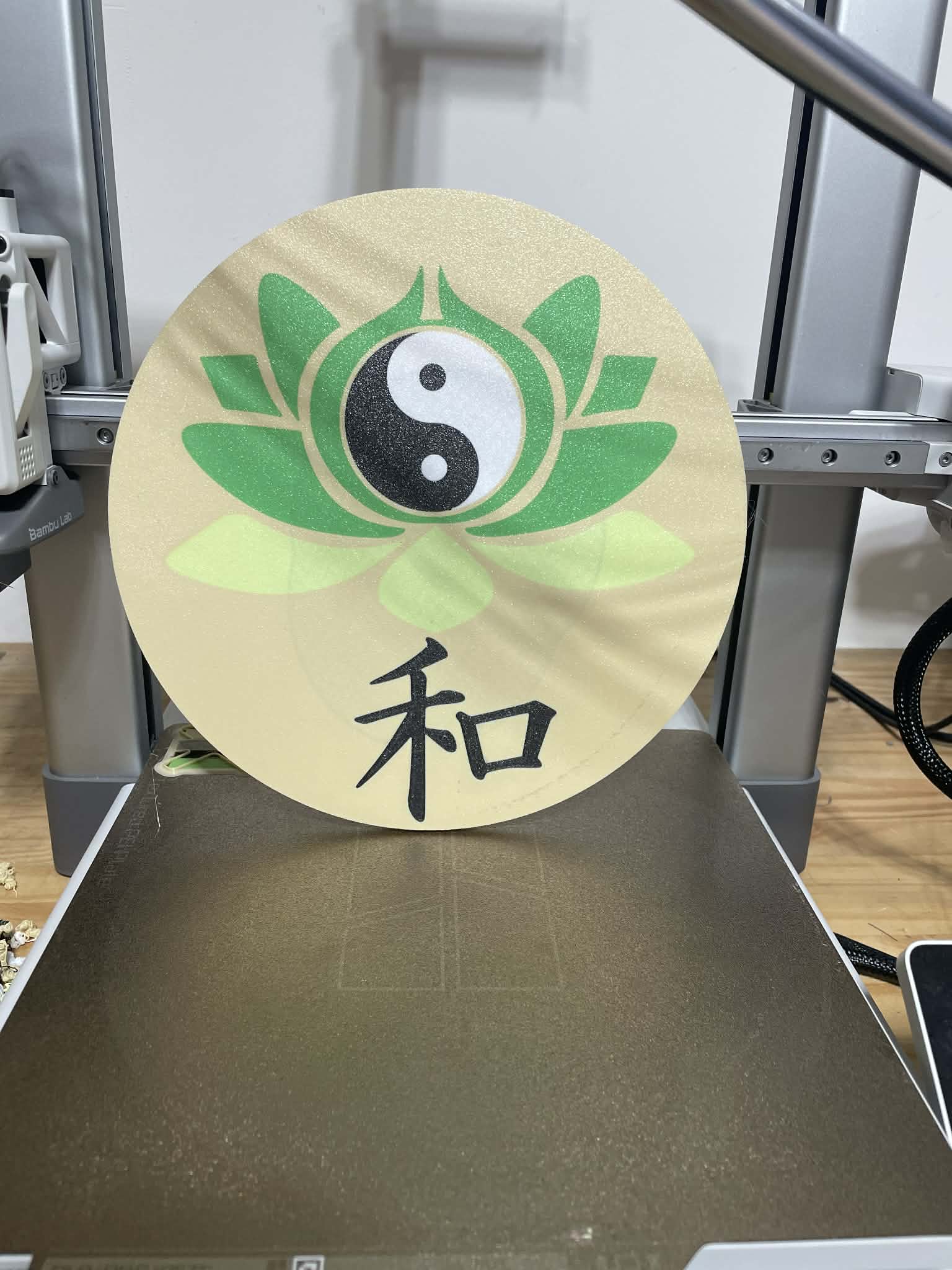 Lotus Peace 2D Wallart plate