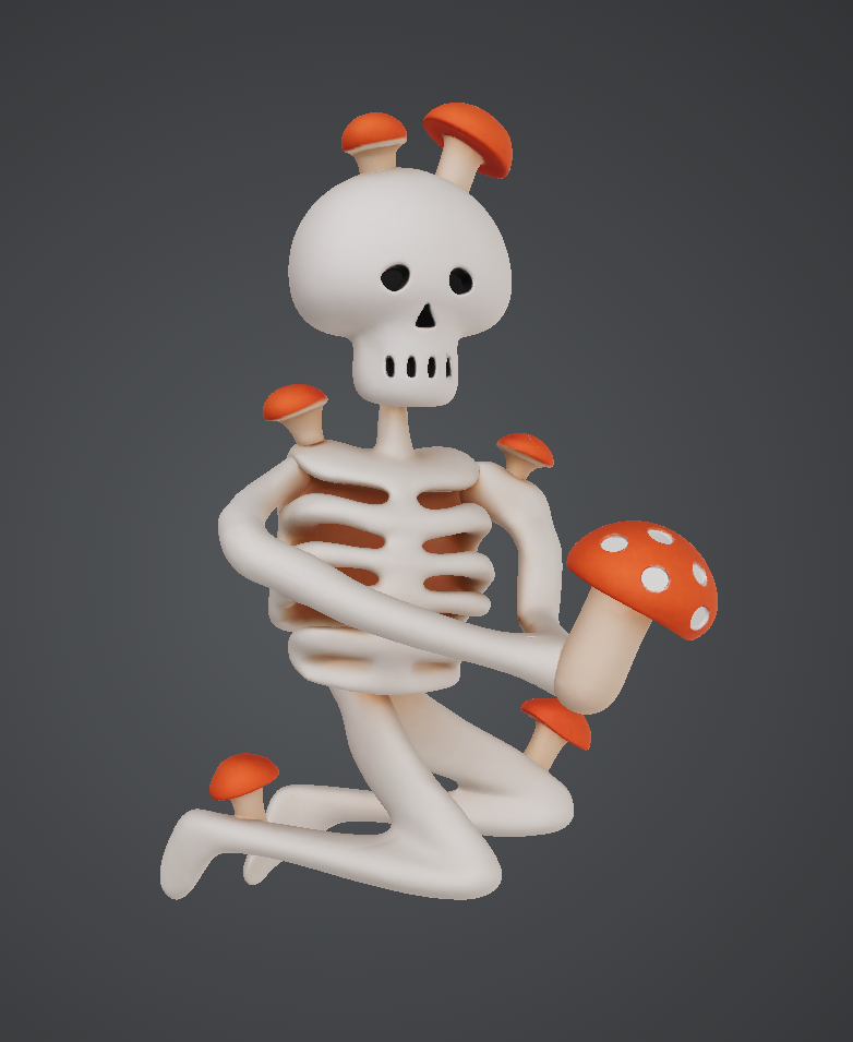 Mushroom skeleton
