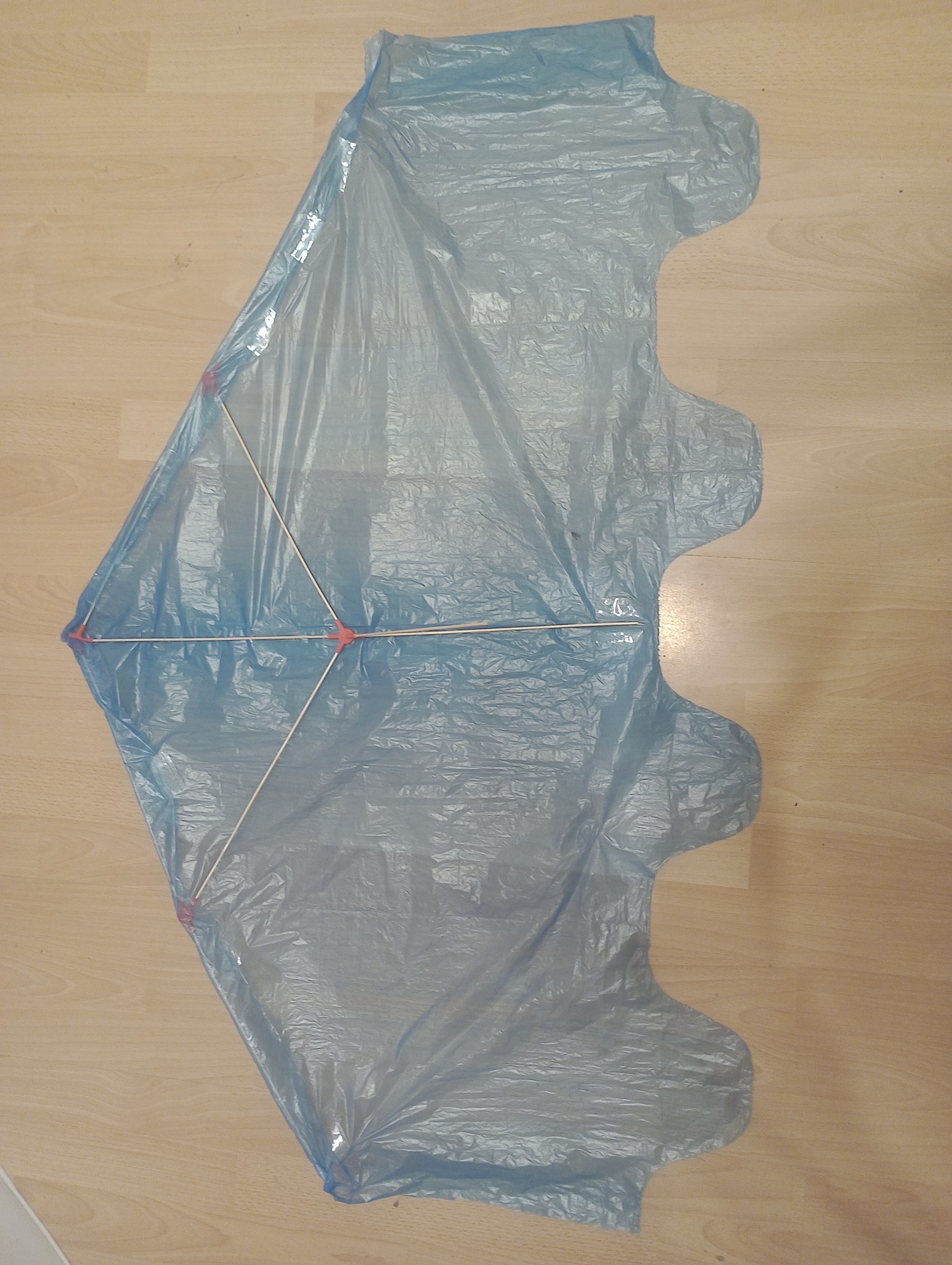 Trash bag slow flyer glider