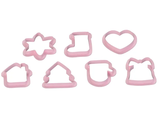 Christmas Cookie Cutters – 7 Shapes – 3 Sizes (STL Set)