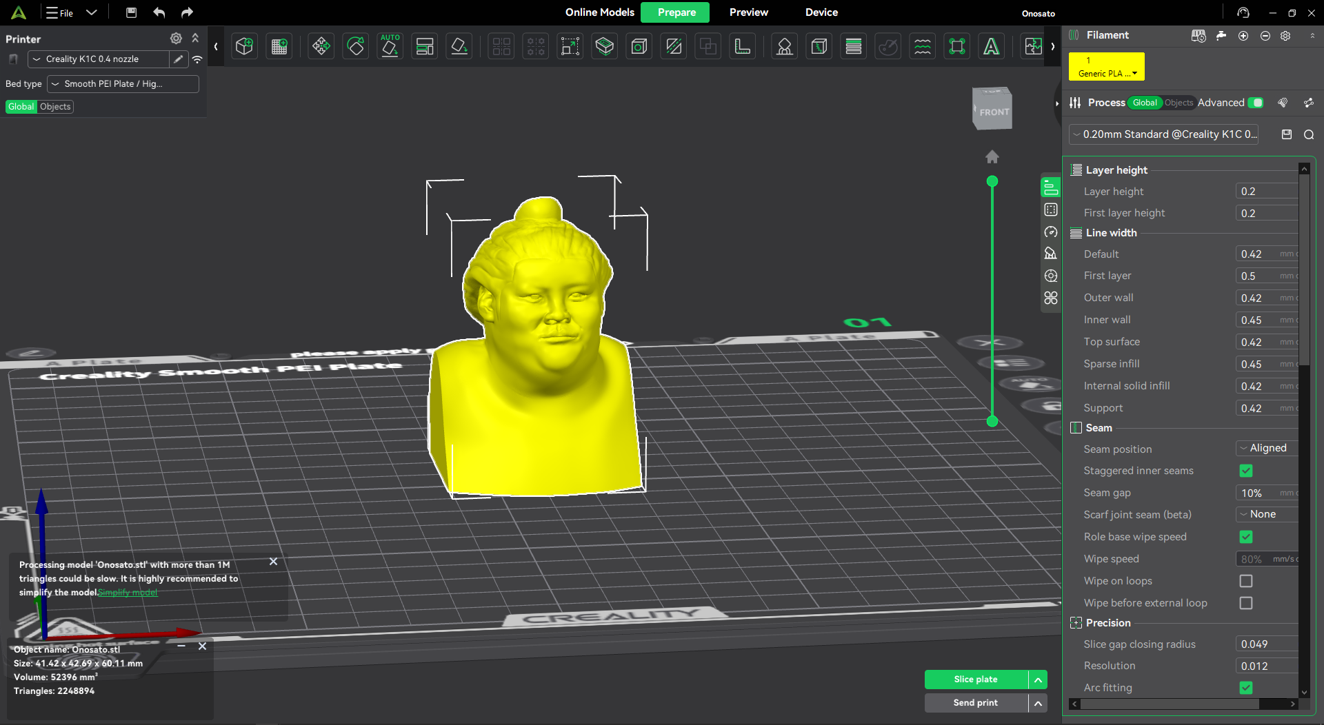 Yokozuna Onosato Daiki Bust